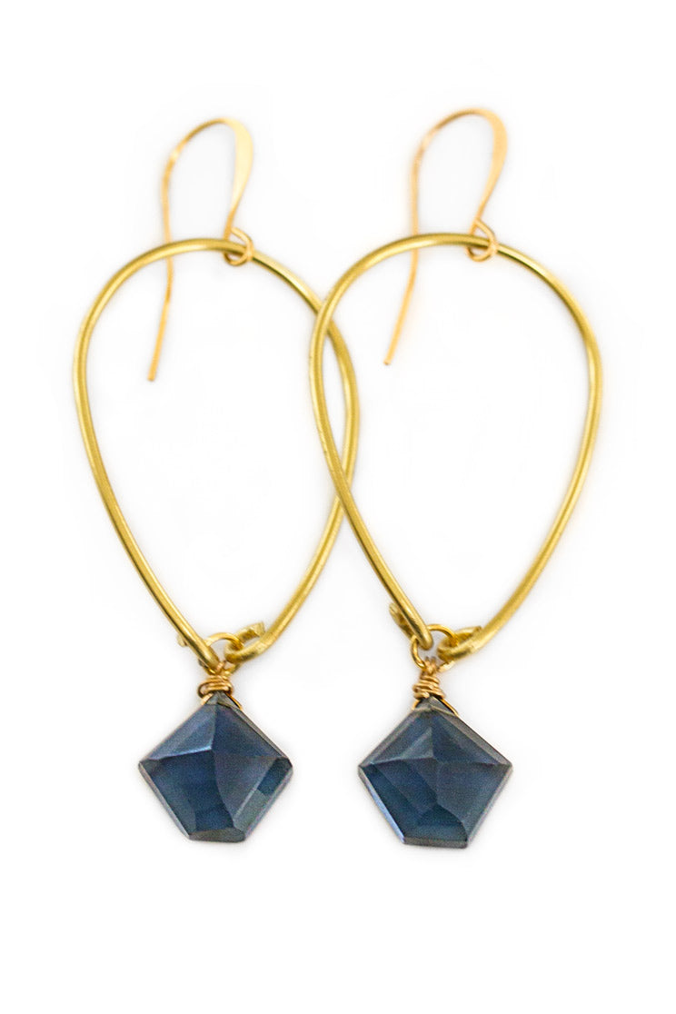 Topaz Muse Earrings, Gold