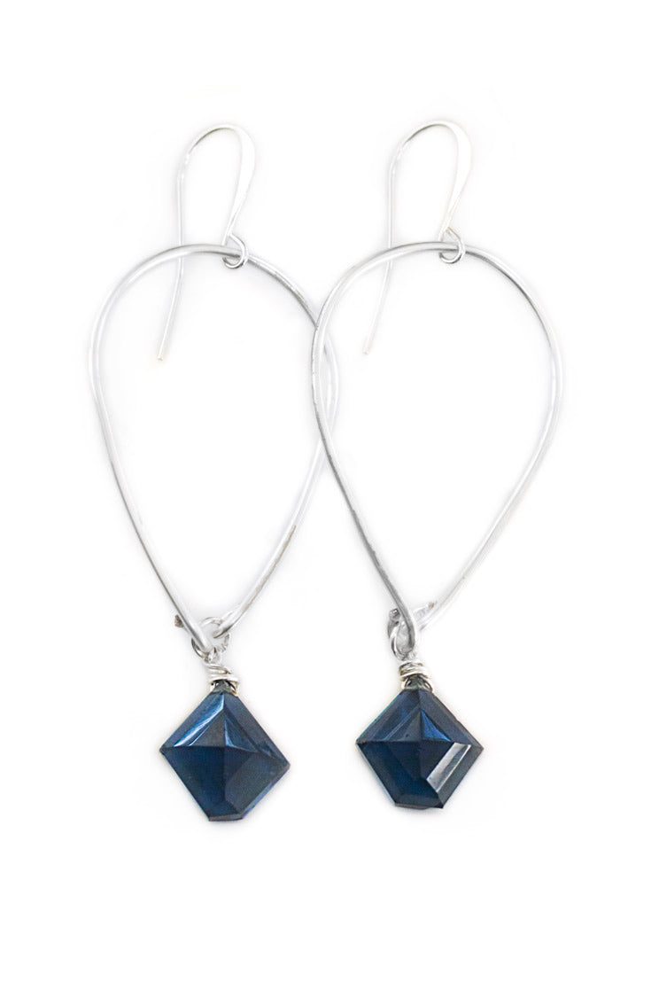 Topaz Muse Earrings, Silver