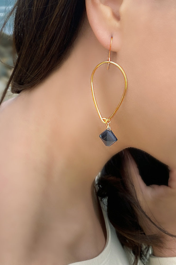 Topaz Muse Earrings, Gold