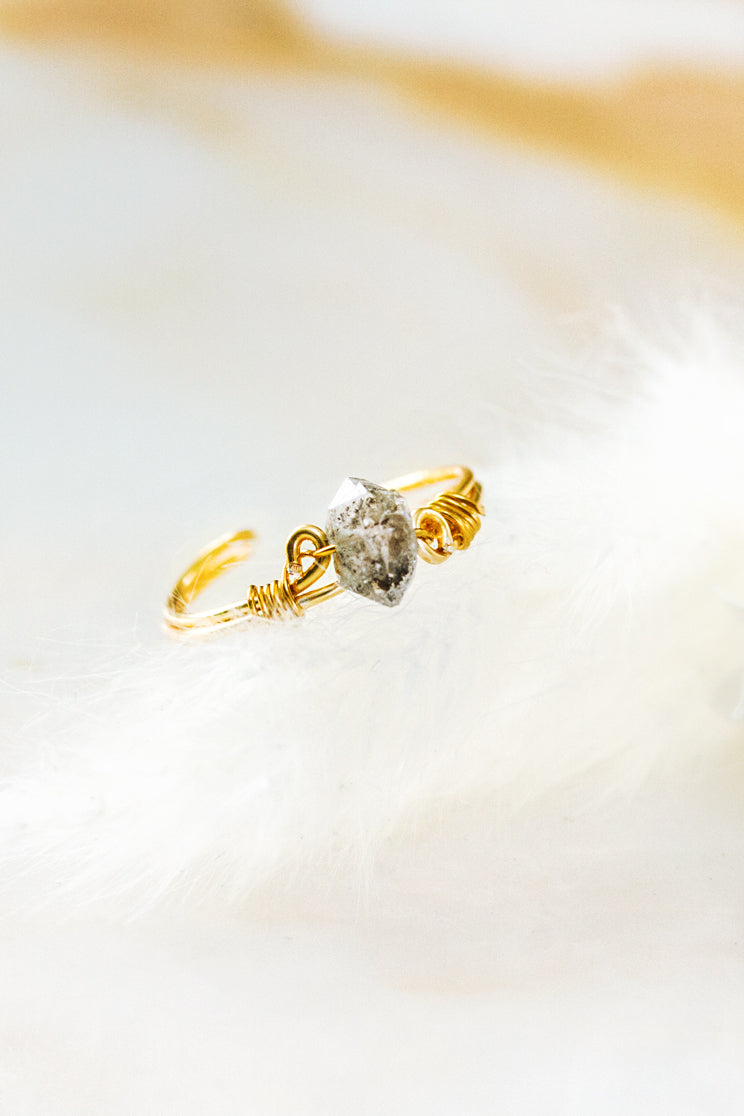 Herkimer Diamond Ring