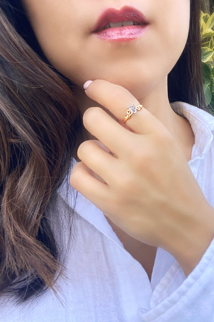 Herkimer Diamond Ring