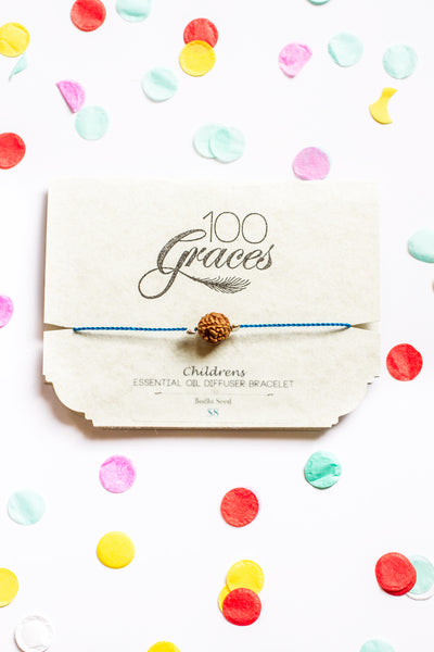 Kids Bodhi Seed Diffuser Bracelet model - 100 Graces